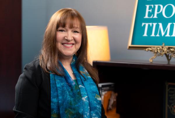 Susan Shelley, a columnist with the Southern California News Group and a long-time writer on California’s energy-related issues, in an interview aired on EpochTV’s “California Insider” on Aug. 30, 2023. (Taras Dubenets/The Epoch Times)