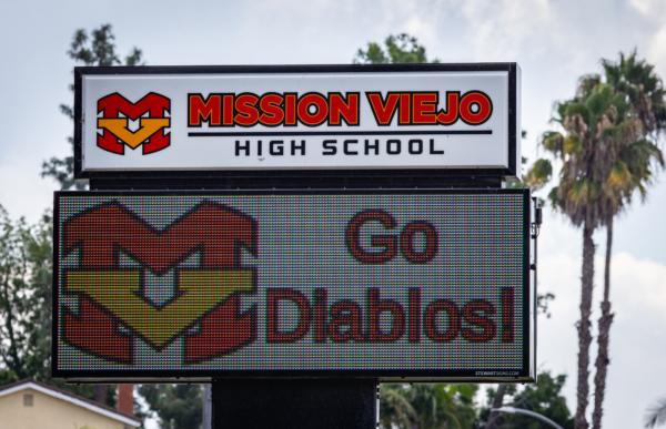 Mission Viejo High School in Mission Viejo, Calif., on Sept. 18, 2023. (John Fredricks/The Epoch Times)