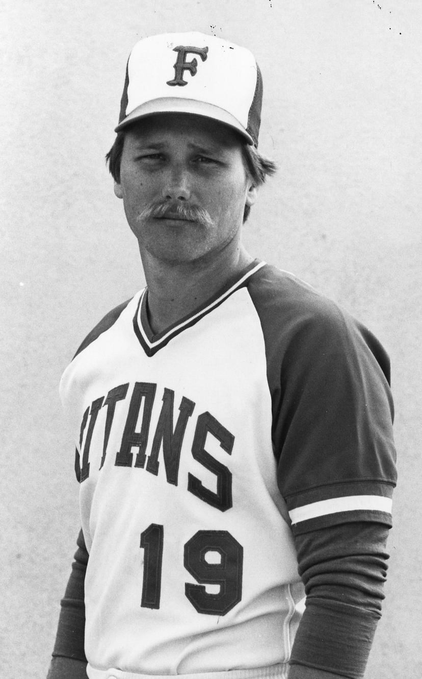 Pitcher Dave Weatherman of Cal State Fullerton's 1979 national championship baseball team. (Courtesy of Cal State Fullerton)