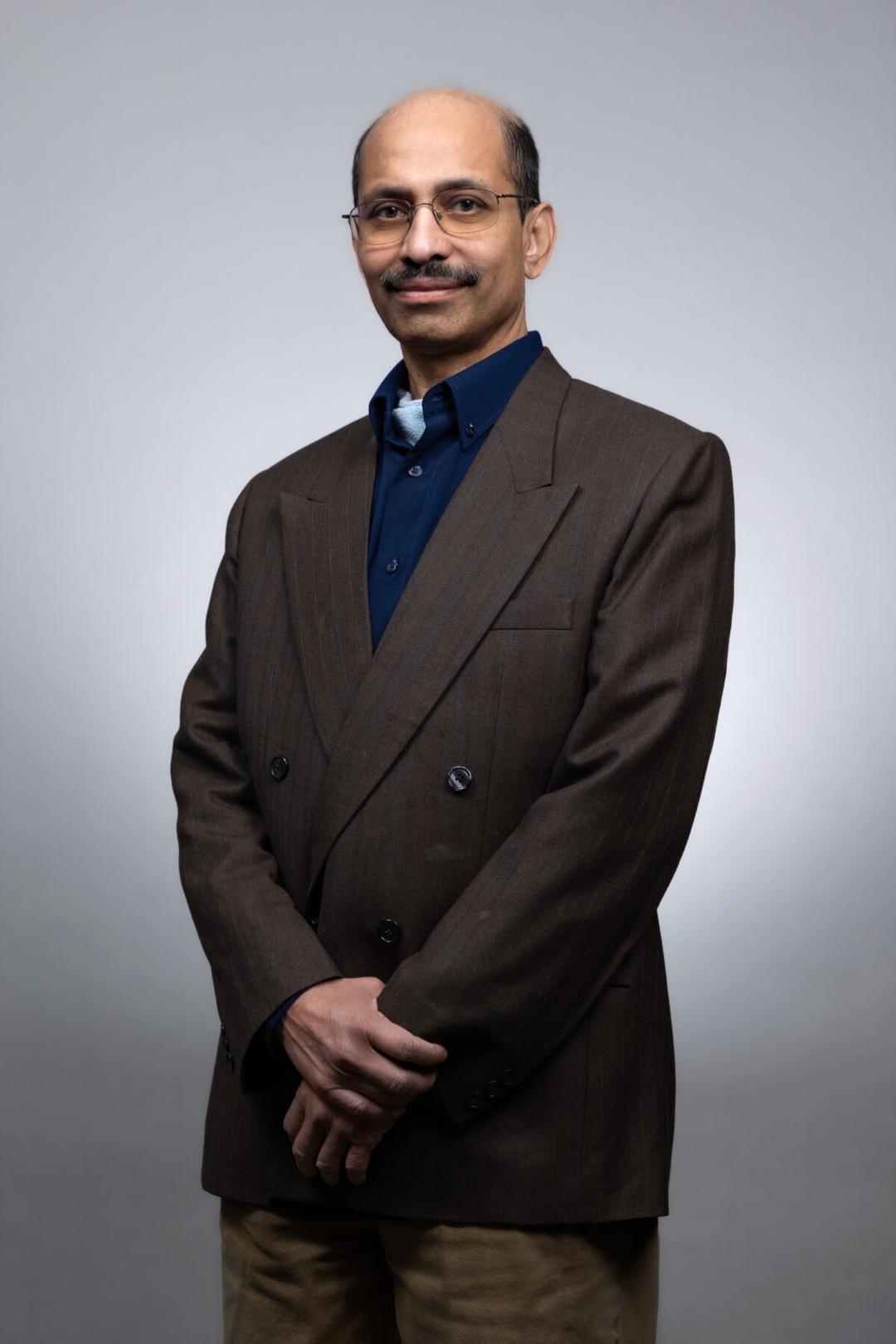 Vishnu Pendyala, assistant professor in the Department of Applied Data Science at the College of Professional and Global Education at the San Jose State University campus on May 8, 2023. (Jim Gensheimer/Courtesy of Vishnu Pendyala)