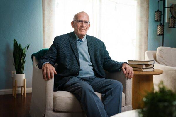 Victor Davis Hanson, classicist, military historian, and author of "The Dying Citizen," in Visalia, Calif., on Feb. 7, 2023. (York Du/The Epoch Times)