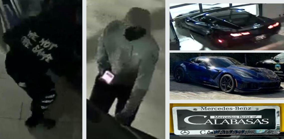 Suspects in a Nov. 12 burglary at at Mercedes-Benz of Calabasas. (Courtesy of the Los Angeles County Sheriff's Department)