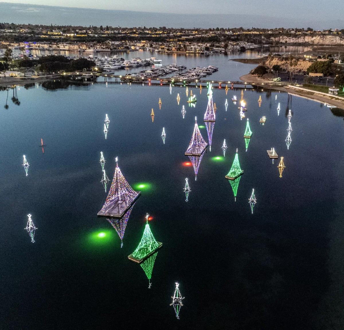 Lighting of the Bay at Newport Dunes Waterfront Resort.<br/>(Courtesy of Newport Dunes Waterfront Resort and Marina)