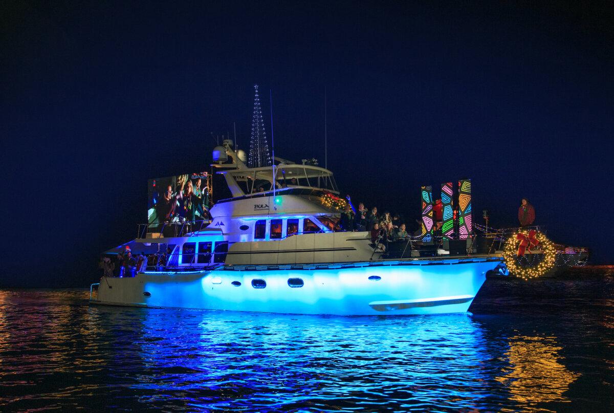 The 2022 Newport Beach Christmas Boat Parade. (Courtesy of Blue Cotton Photography)