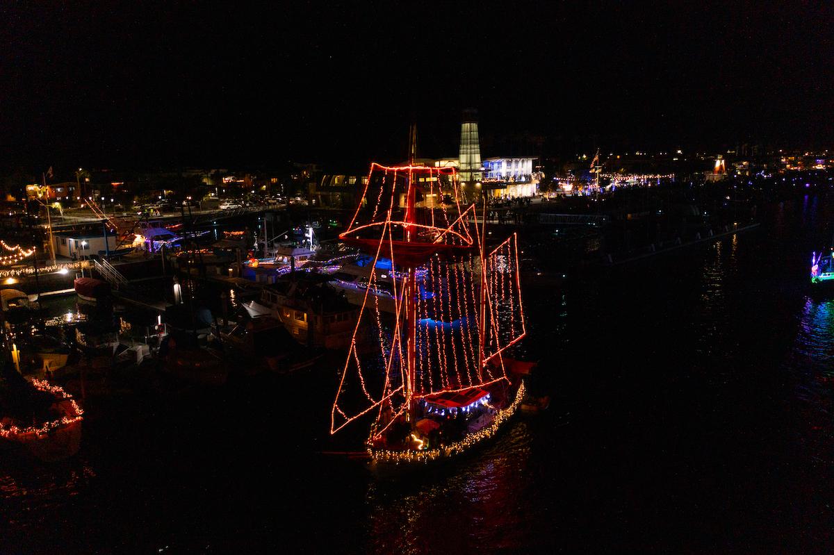 The 2022 Newport Beach Christmas Boat Parade. (Courtesy of Visit Newport Beach)