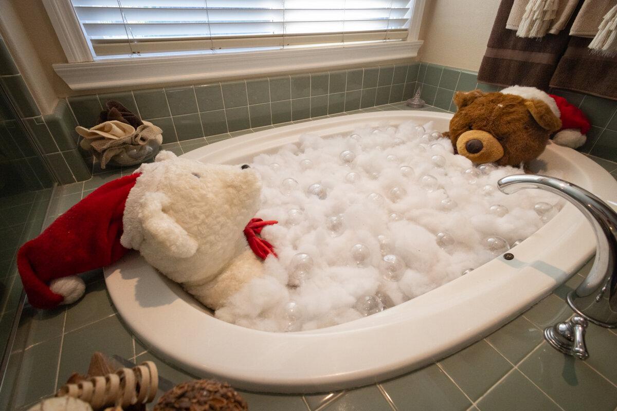 Christmas décor featuring various themes in the home of the Nash and Lillestrand family in Chino Hills, Calif., on Dec. 12, 2023. (John Fredricks/The Epoch Times)