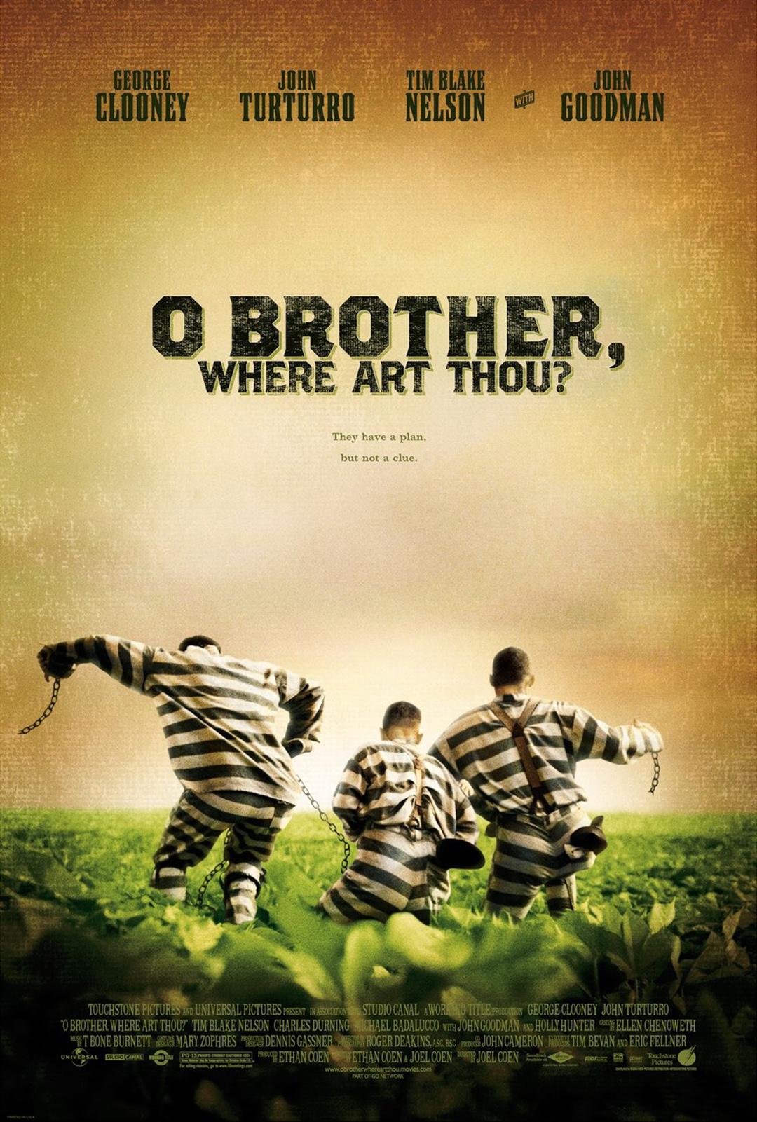 Theatrical release poster for the 2000 film "O Brother, Where Art Thou?" (Touchstone Pictures)