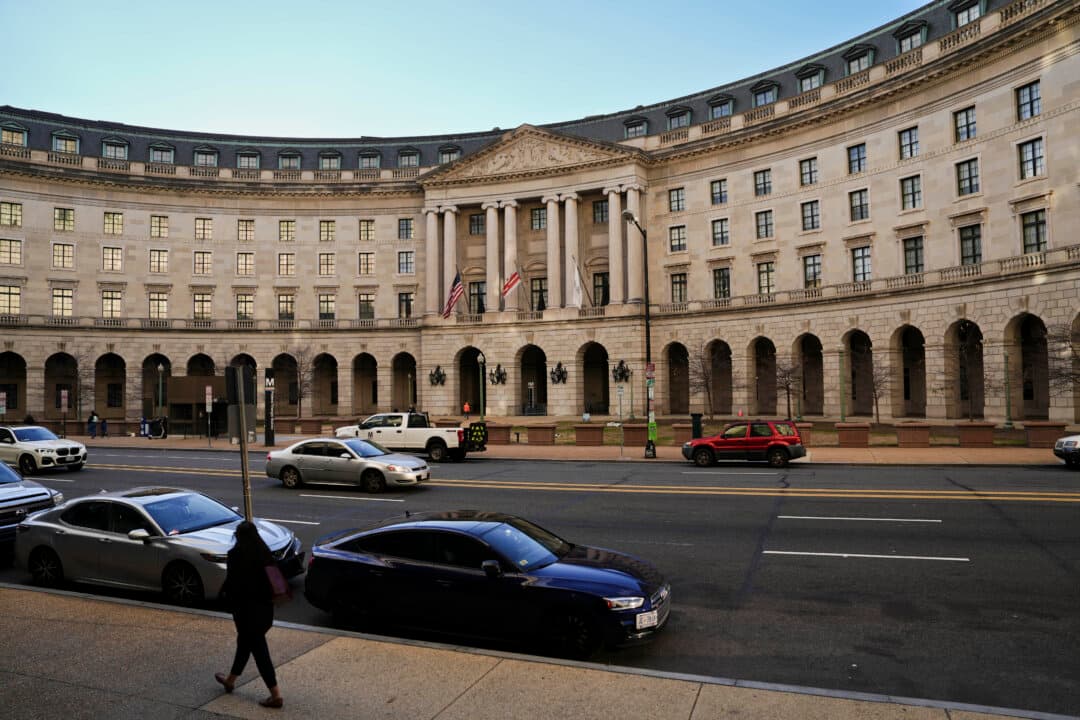 The U.S. Environmental Protection Agency in Washington on Jan. 4, 2024. (Madalina Vasiliu/The Epoch Times)