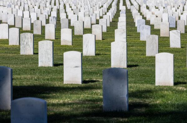 The Los Angeles National Cemetery in Los Angeles on Jan. 8, 2024. (John Fredricks/The Epoch Times)