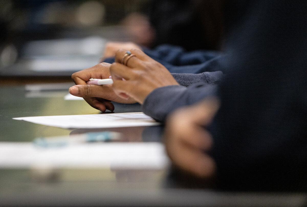 A school within the Los Angeles Unified School District in Los Angeles, Calif., on Jan. 8, 2024. (John Fredricks/The Epoch Times)