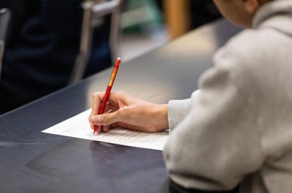 A school within the Los Angeles Unified School District in Los Angeles, Calif., on Jan. 8, 2024. (John Fredricks/The Epoch Times)