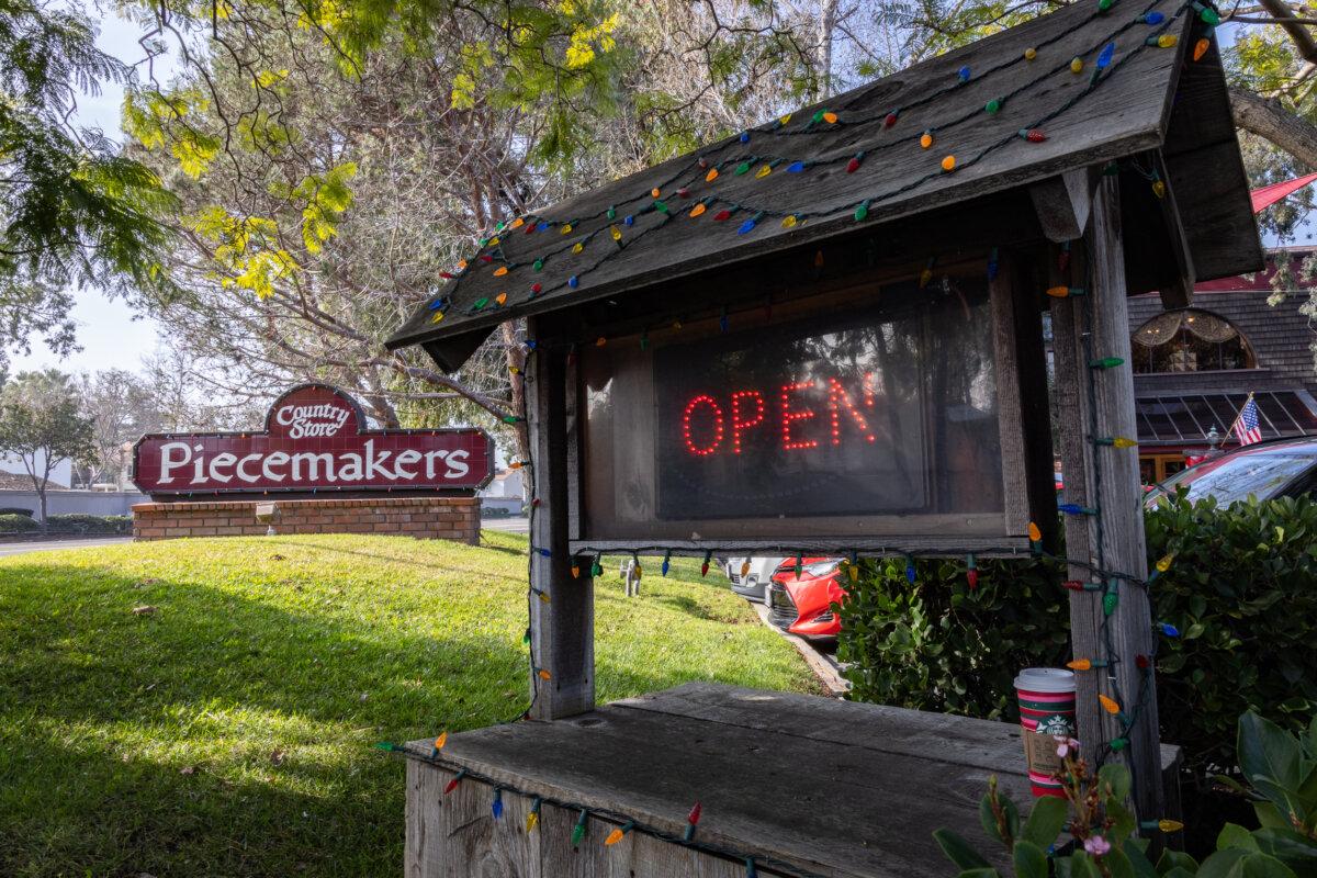 Piecemakers Country Store in Costa Mesa, Calif., on Dec. 28, 2023. (John Fredricks/The Epoch Times)