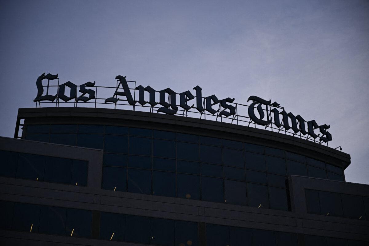 The Los Angeles Times newspaper headquarters in El Segundo, Calif., on Jan. 18, 2024. (Patrick T. Fallon/AFP via Getty Images)