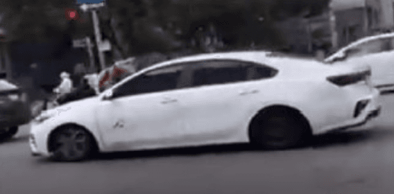 The suspect's vehicle. (Courtesy of the Los Angeles Police Department)