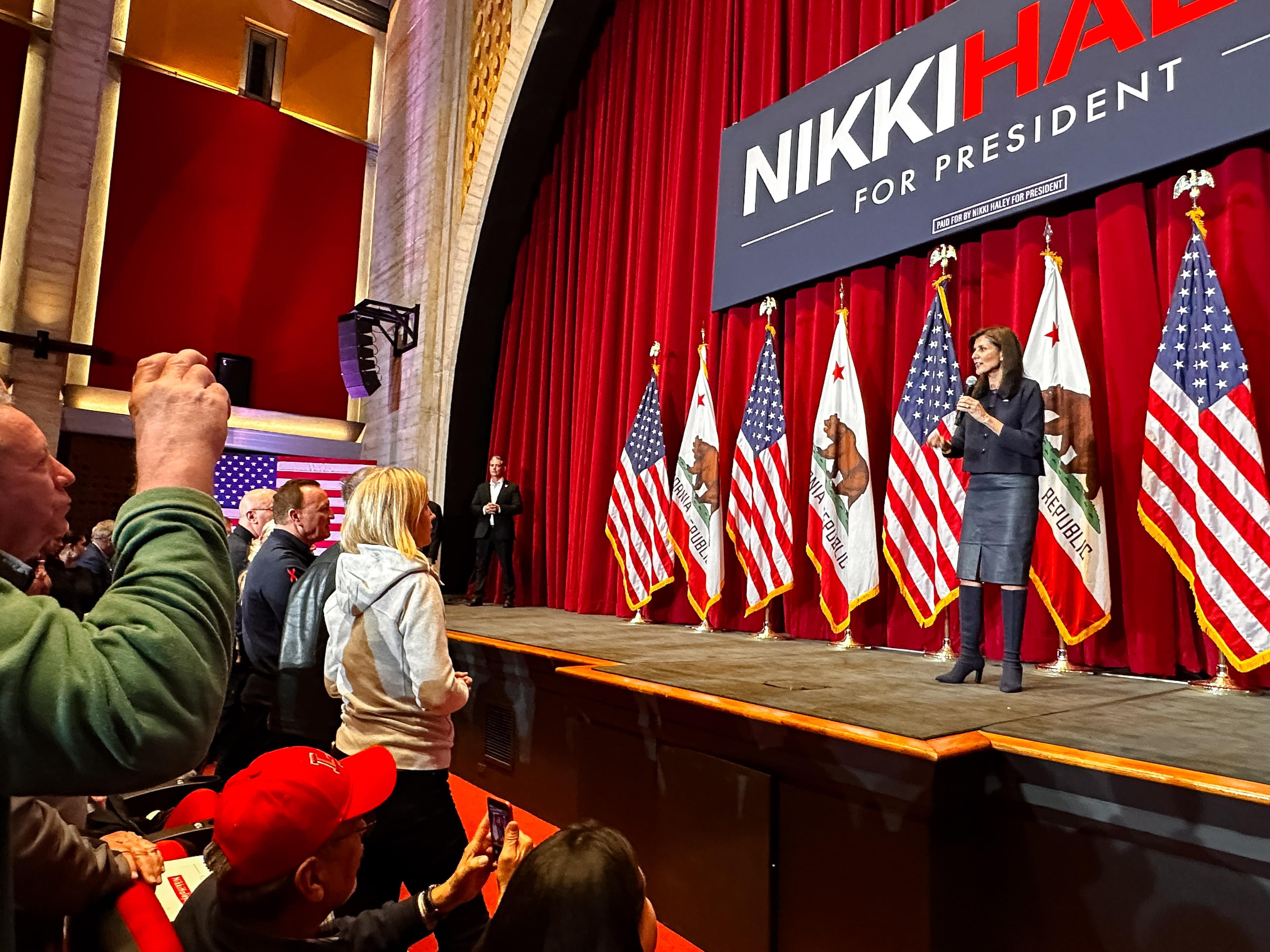 Haley Targets Democrats, Republicans at Los Angeles Campaign Event