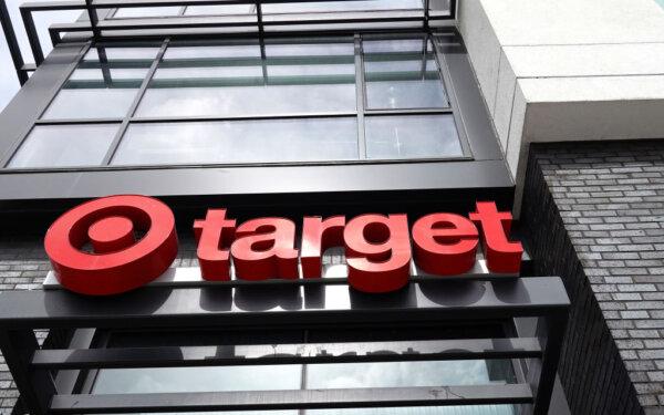 A sign is posted in front of a Target store that is slated for closure in Oakland, Calif., on Sept. 29, 2023. (Justin Sullivan/Getty Images)