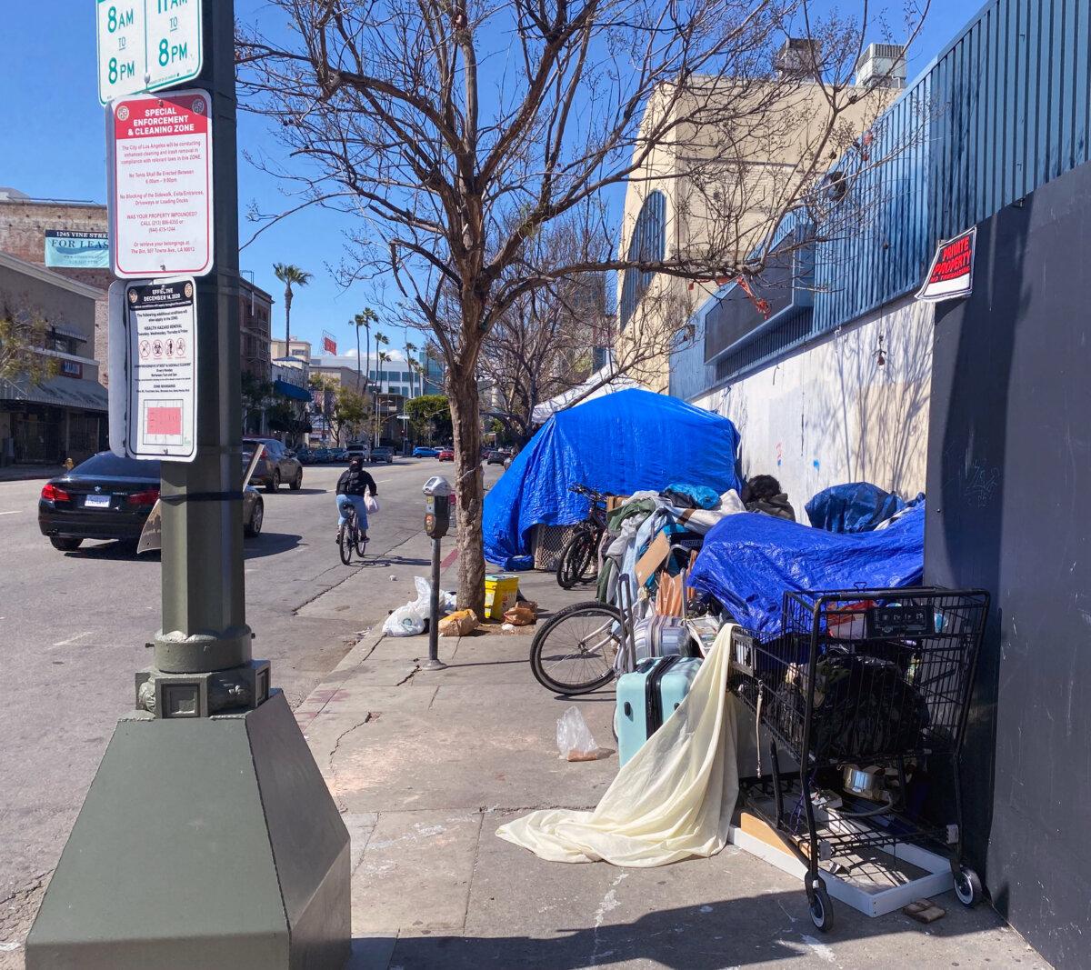 A homeless encampment in Los Angeles. (Courtesy of Keith Johnson)
