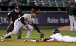 Nevin Goes Deep Again as A’s Cruise Past Pirates