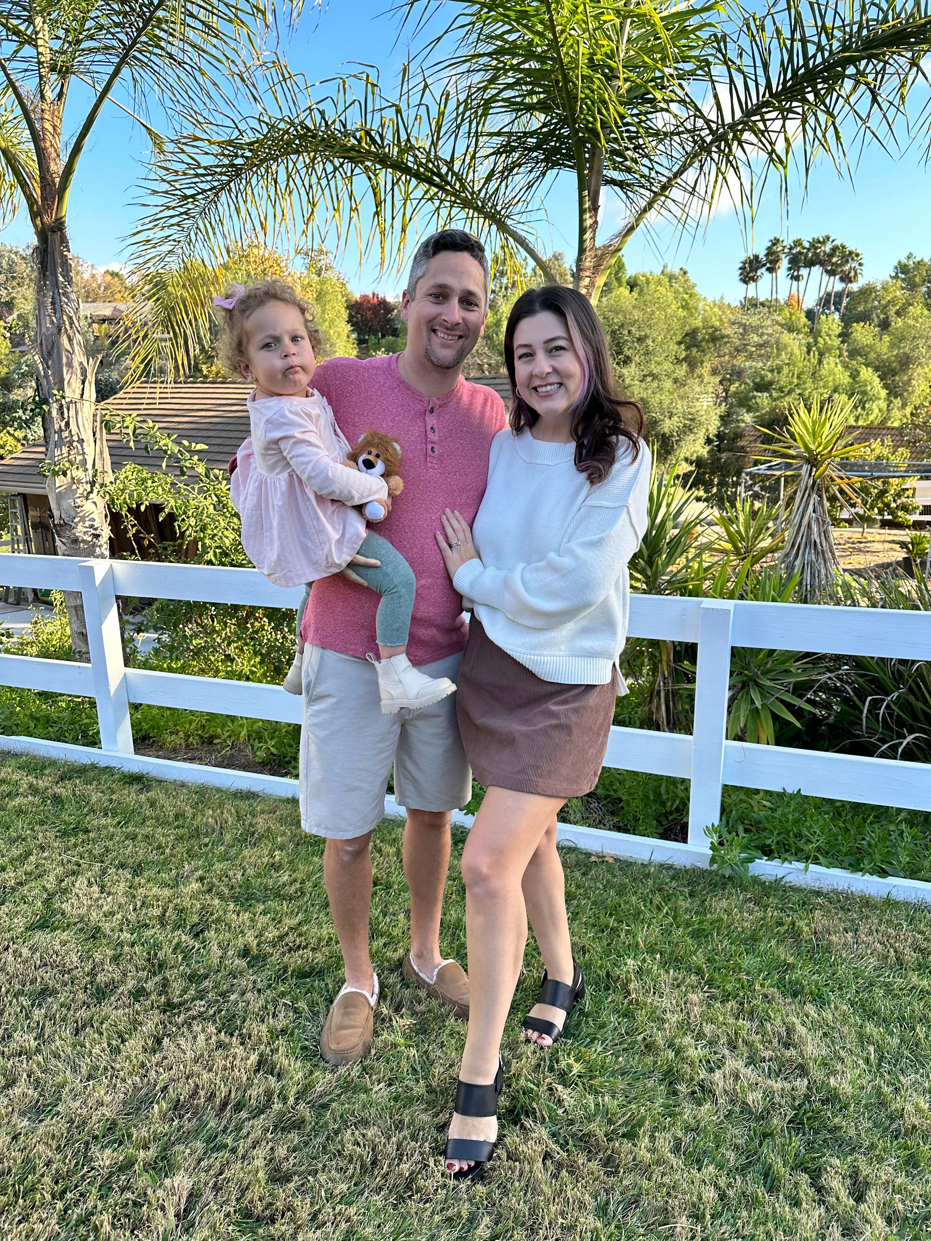 Penelope Kay with her parents. (Courtesy of <a href="https://www.instagram.com/chefpennykay/">@chefpennykay</a>)