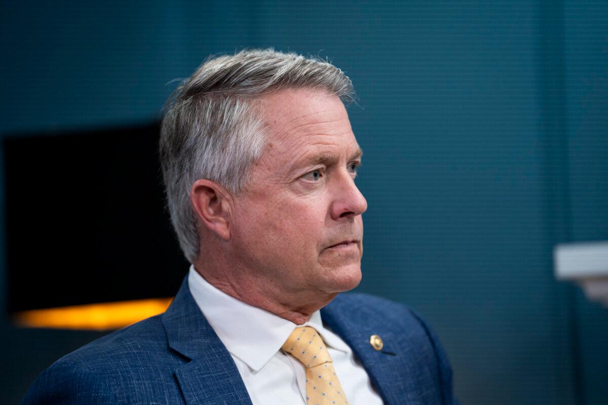 Sen. Roger Marshall (R-Kan.) speaks during an interview with The Epoch Times in Washington on June 3, 2024. (Madalina Vasiliu/The Epoch Times)