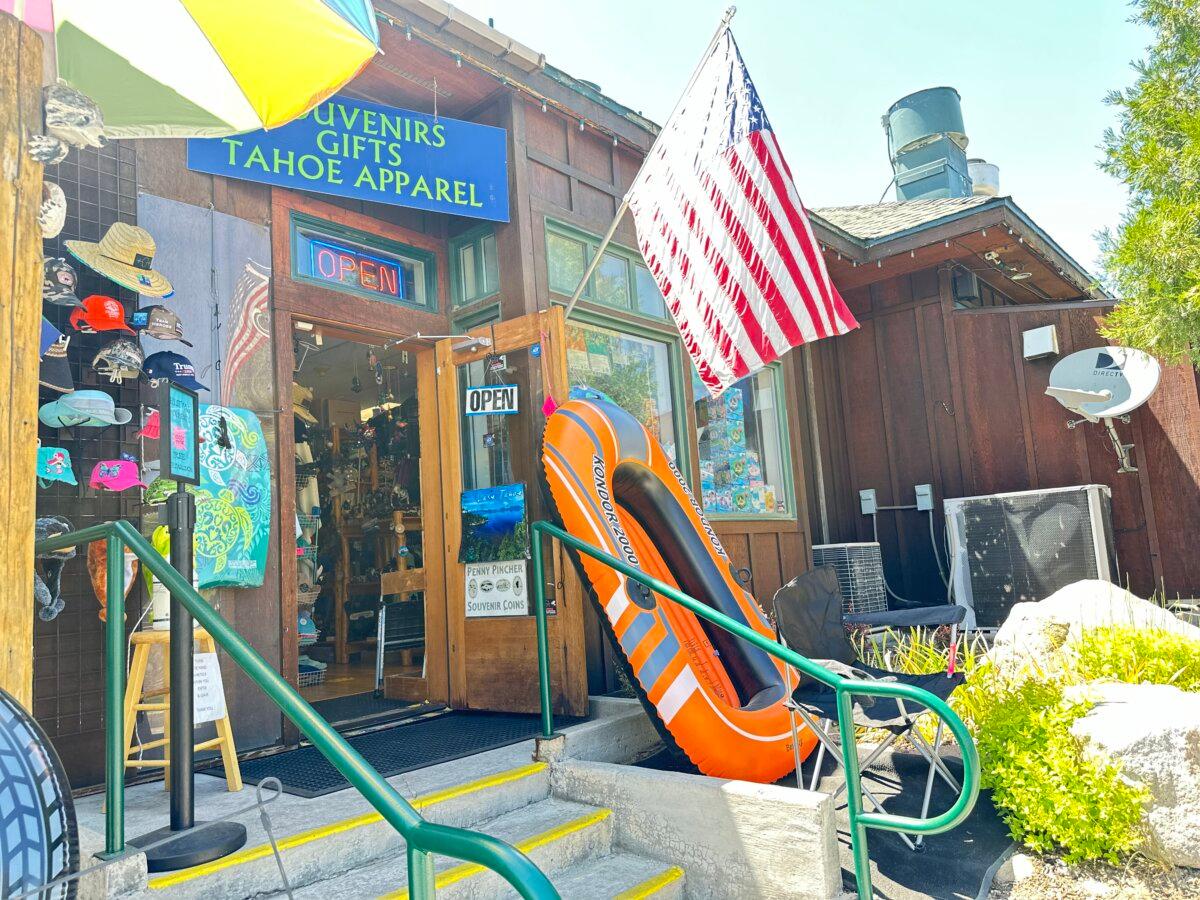 A souvenir shop in South Lake Tahoe in July 2024. Health officials warned the public on Aug. 19, 2025, to take precautions outdoors in the area after a resident was diagnosed with plague. (Jill McLaughlin/The Epoch Times)