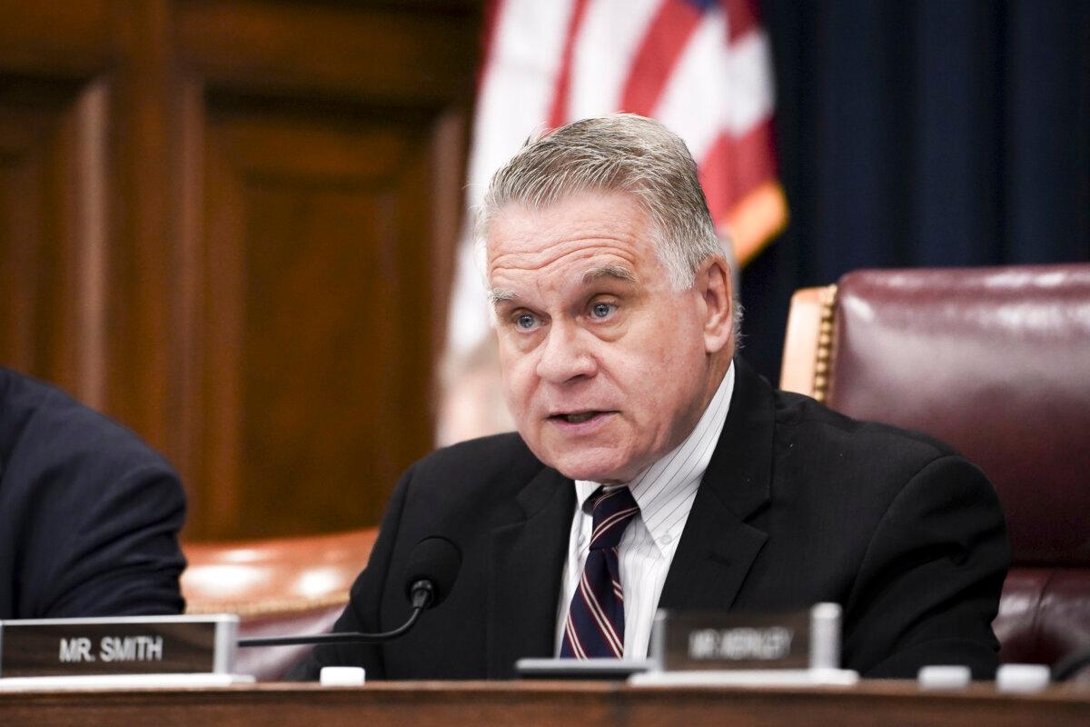 Rep. Chris Smith (R-N.J.) speaks during a hearing about “Corporate Complicity: Subsidizing the PRC’s Human Rights Violations” in Washington on July 11, 2023. (Madalina Vasiliu/The Epoch Times)