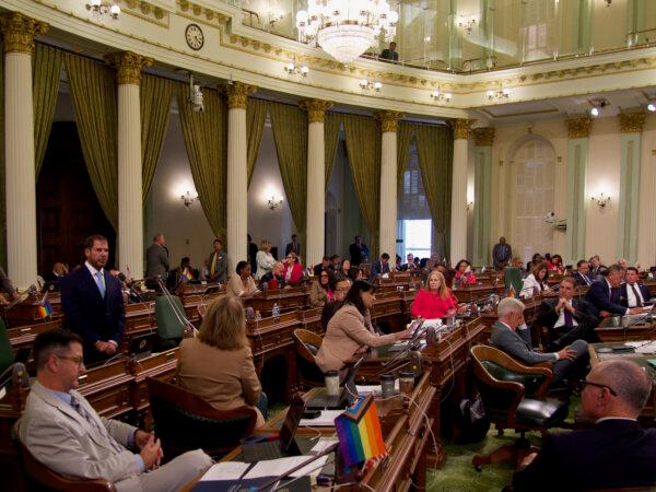 Lawmakers in the California Assembly in Sacramento on Aug. 28, 2024. (Travis Gillmore/The Epoch Times)