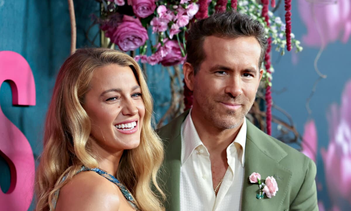 Blake Lively (L) and Ryan Reynolds attend the "It Ends With Us" New York Premiere at AMC Lincoln Square Theater in New York on Aug. 6, 2024. (Cindy Ord/Getty Images)