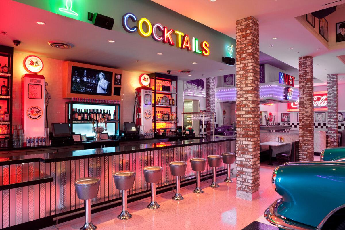 A view of the interior of the Corvette Diner restaurant in San Diego. (Courtesy of Cohn Restaurant Group)