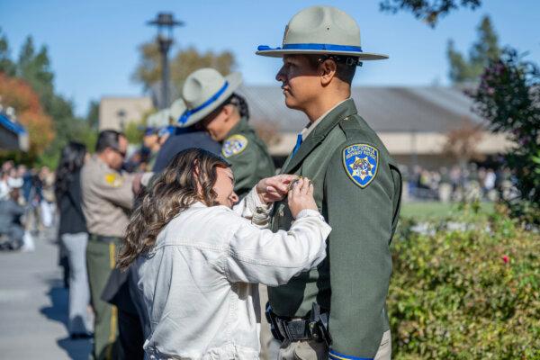 New California Highway Patrol officers attend their graduation ceremony in Sacramento, Calif., on Nov. 15, 2024. (California Highway Patrol)