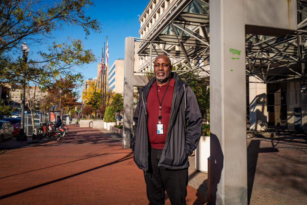 Donald Dudley poses for a photo in Washington on Nov. 26, 2024. (Madalina Vasiliu/The Epoch Times)