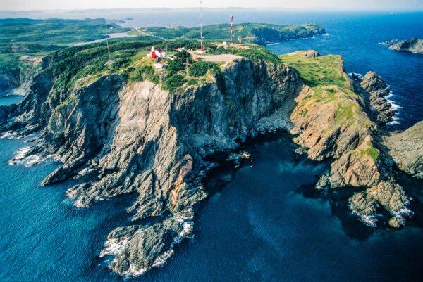 Aerial view of Long Point Lighthouse, which was constructed in 1876 and is still active. (Russ Heinl/Shutterstock)