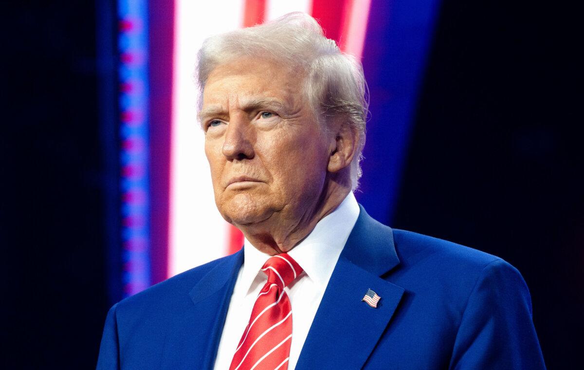 President-elect Donald Trump looks on during Turning Point USA's AmericaFest at the Phoenix Convention Center on Dec. 22, 2024. (Rebecca Noble/Getty Images)