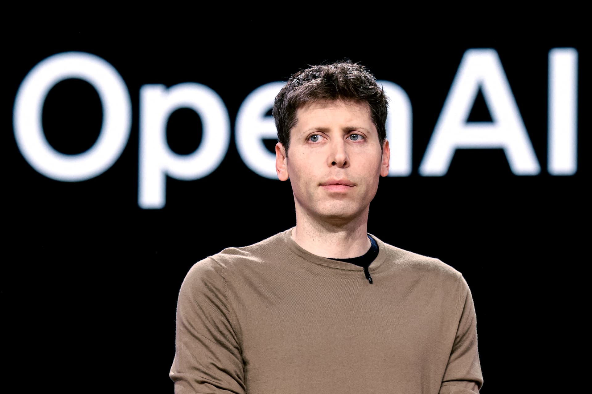 OpenAI CEO Sam Altman speaks during the Microsoft Build conference at the Seattle Convention Center Summit Building in Seattle, Washington on May 21, 2024. (Jason Redmond/AFP via Getty Images)