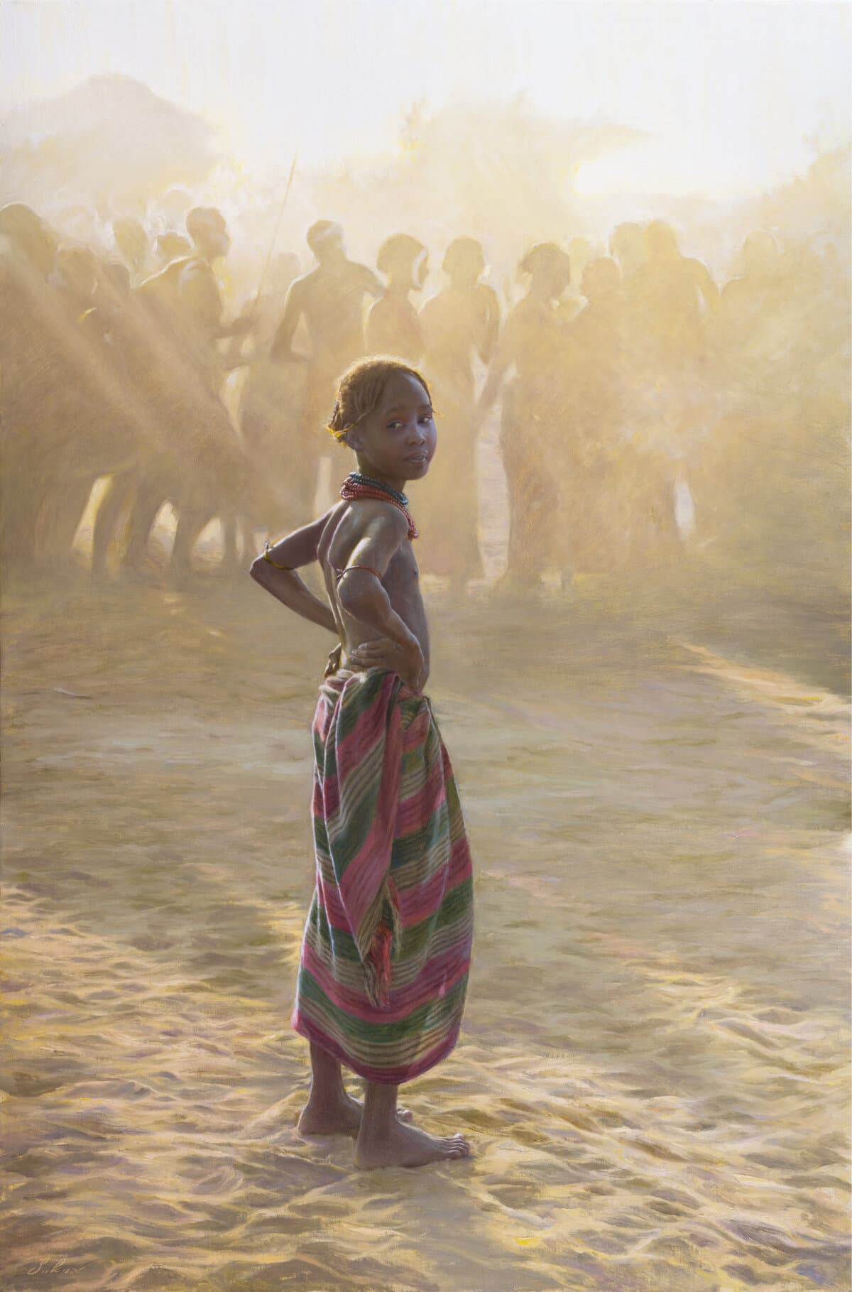 “Watching the Dance,” 2024, by Pavel Sokov. Oil on linen; 36 inches by 24 inches. Recipient of the Best in Show Award at the 17th International ARC Salon. (Courtesy of the 17th/18th International ARC Salon)