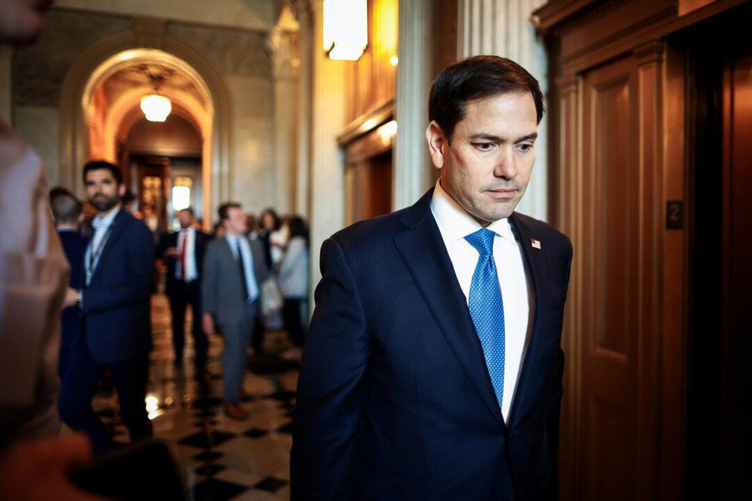 Sen. Marco Rubio (R-Fla.) leaves the Senate Chamber following a vote at the U.S. Capitol on May 10, 2023. (Chip Somodevilla/Getty Images)