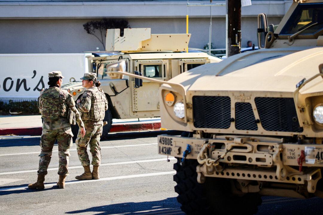 U.S. Army trainees attend their graduation ceremony after basic training at Fort Jackson, a U.S. Army training center, in Columbia, S.C., on Sept. 29, 2022. (Scott Olson/Getty Images)