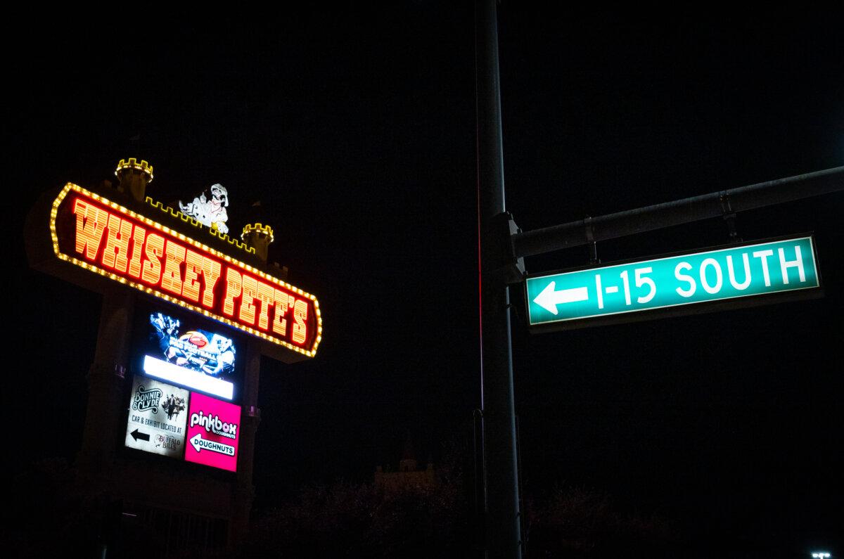 Whiskey Pete's casino and hotel in Primm, Nev., on Jan. 7, 2025. (John Fredricks/The Epoch Times)