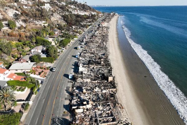 The devastation from the Palisades Fire on beachfront homes in Malibu, Calif., on Jan. 15. (Jae C. Hong/AP Photo)