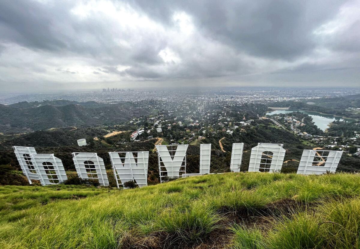 The Hollywood sign in Los Angeles on Dec. 29, 2022. (Stefani Reynolds/AFP via Getty Images)