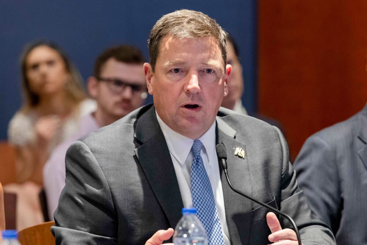 Edward Martin speaks at an event in Washington on June 13, 2023. Martin is the current interim U.S. attorney for the District of Columbia. (Amanda Andrade-Rhoades/AP Photo)