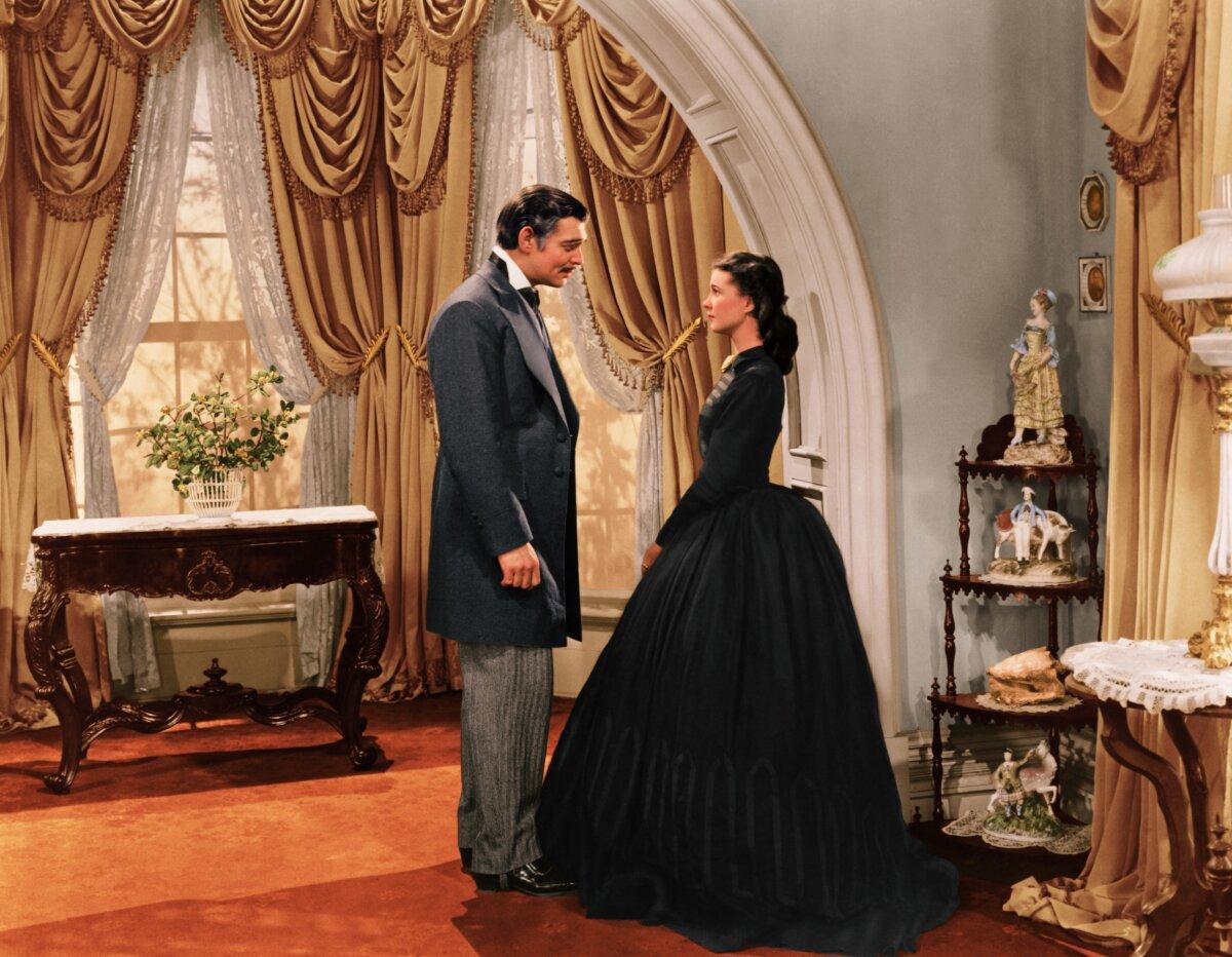 Rhett Butler (Clark Gable) and Scarlett O'Hara (Vivien Leigh) find themselves in conflict, in "Gone With the Wind." (MovieStillsDB/MGM)