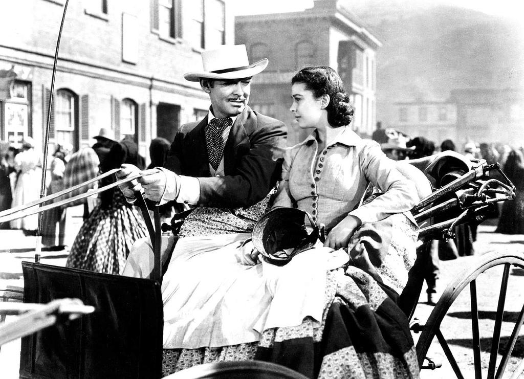 Rhett Butler (Clark Gable) and Scarlett O'Hara (Vivien Leigh), in "Gone With the Wind." (MGM/MovieStillsDB)