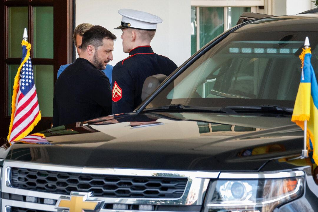 Ukrainian President Volodymyr Zelenskyy leaves the White House in Washington on Feb. 28, 2025. Zelenskyy is leaving early following a heated meeting with President Donald Trump and Vice President JD Vance in the Oval Office. (Chip Somodevilla/Getty Images)