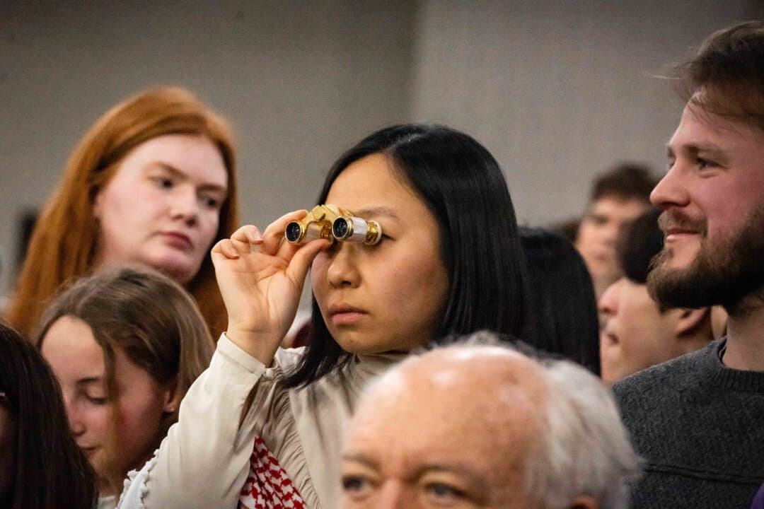 Attendees at the agility competition at the 149th Annual Westminster Kennel Club Dog Show at Jacob K. Javits Convention Center in New York City on Feb. 8, 2025. (Samira Bouaou/The Epoch Times)