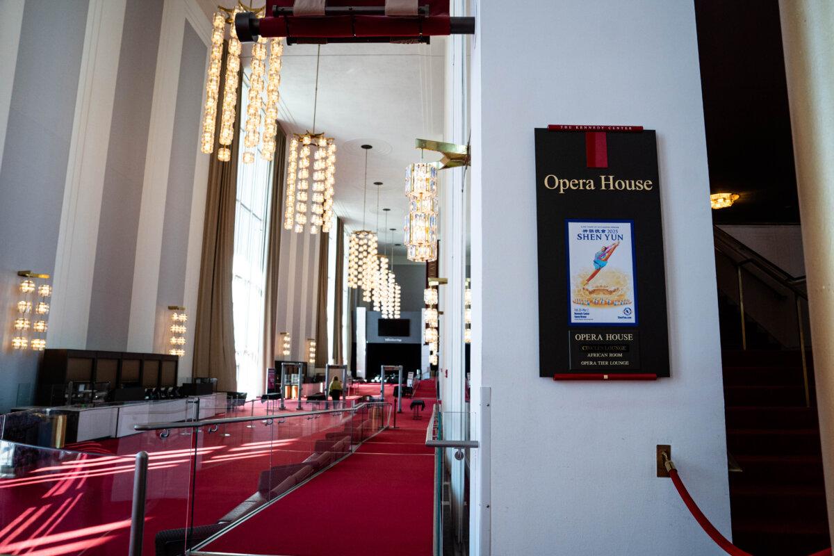 The John F. Kennedy Center for the Performing Arts in Washington on Feb. 21, 2025. (Madalina Vasiliu/The Epoch Times)