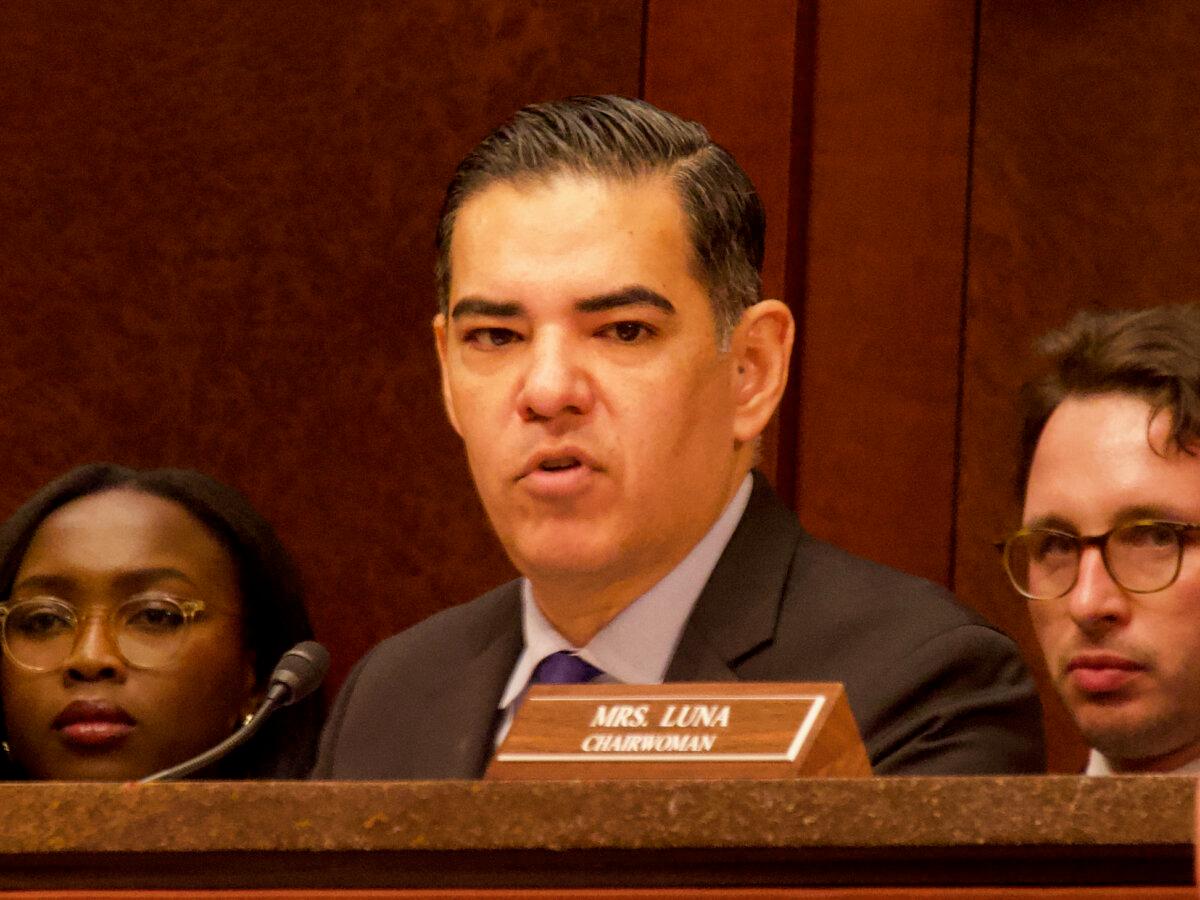Rep. Robert Garcia (D-Calif.) at the U.S. Capitol on April 1, 2025. (Travis Gillmore/The Epoch Times)