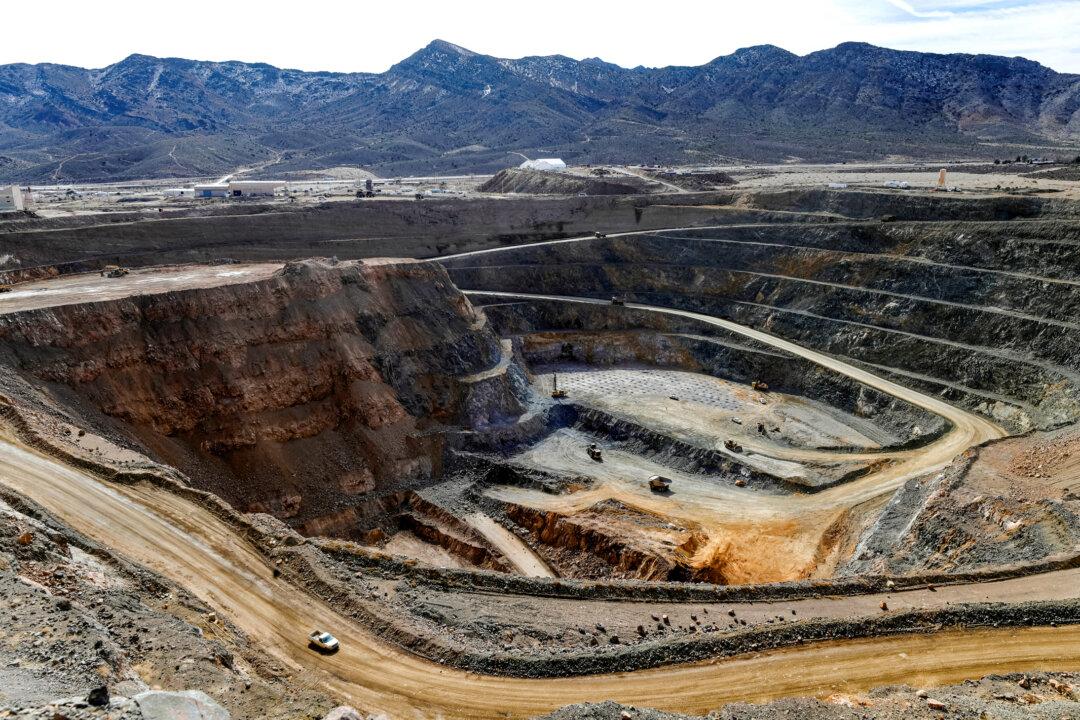 A view of the MP Materials rare earth open-pit mine in Mountain Pass, Calif., on Jan. 30, 2020. (Steve Marcus/File Photo/Reuters)