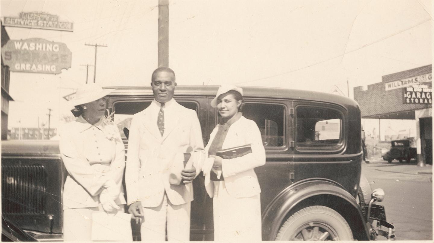 The Greenwood section of Tulsa, Okla. was popularly known as America's "Black Wall Street." It was common for residents, such as this 1926 photograph of Samuel and Eunice Jackson (L), to be “dressed to the nines” and boast luxury motorcars. Little of early 20th-century black wealth is recalled today. Collection of the Smithsonian National Museum of African American History and Culture. (Public Domain)
