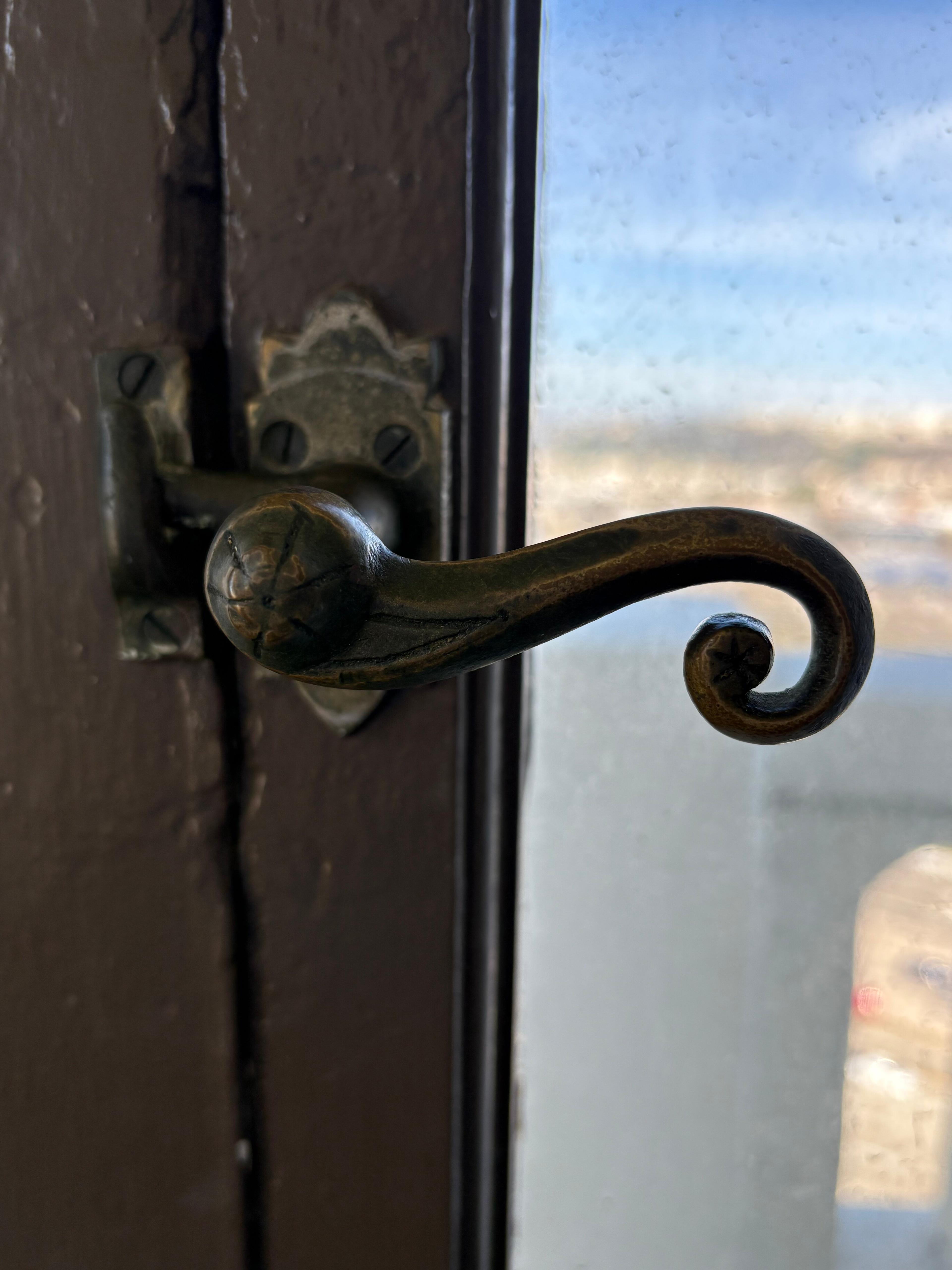 Antique fixtures and brass hardware adorn the 18th-century presidio. (Deena C. Bouknight)